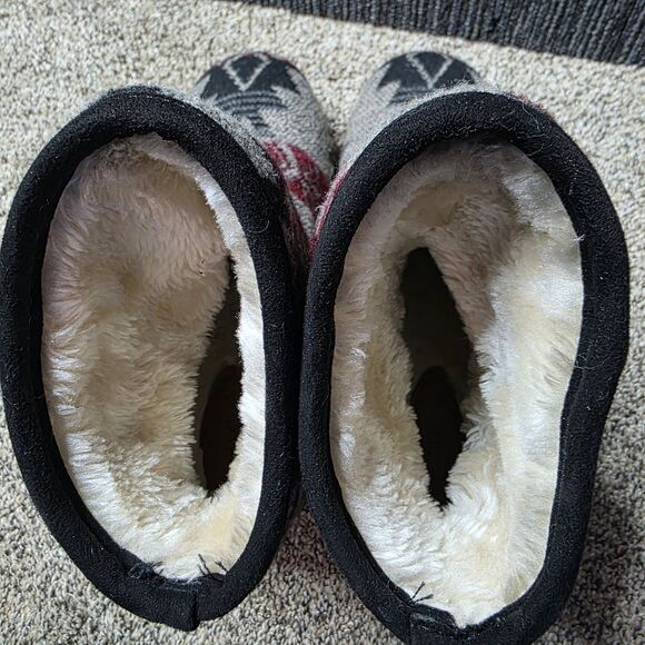 Indigo Rd Boots Size 8.5 Aztec Sherpa Lined Gray Red Winter Southwestern Boho - Picture 2 of 11